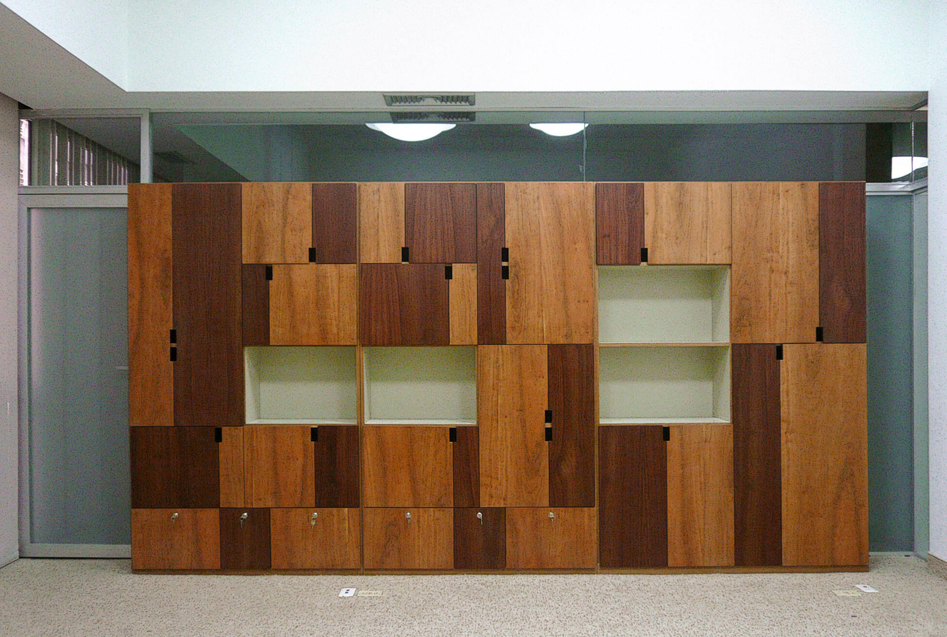 Muebles de diseño modulares de madera para la reforma de oficinas modernas