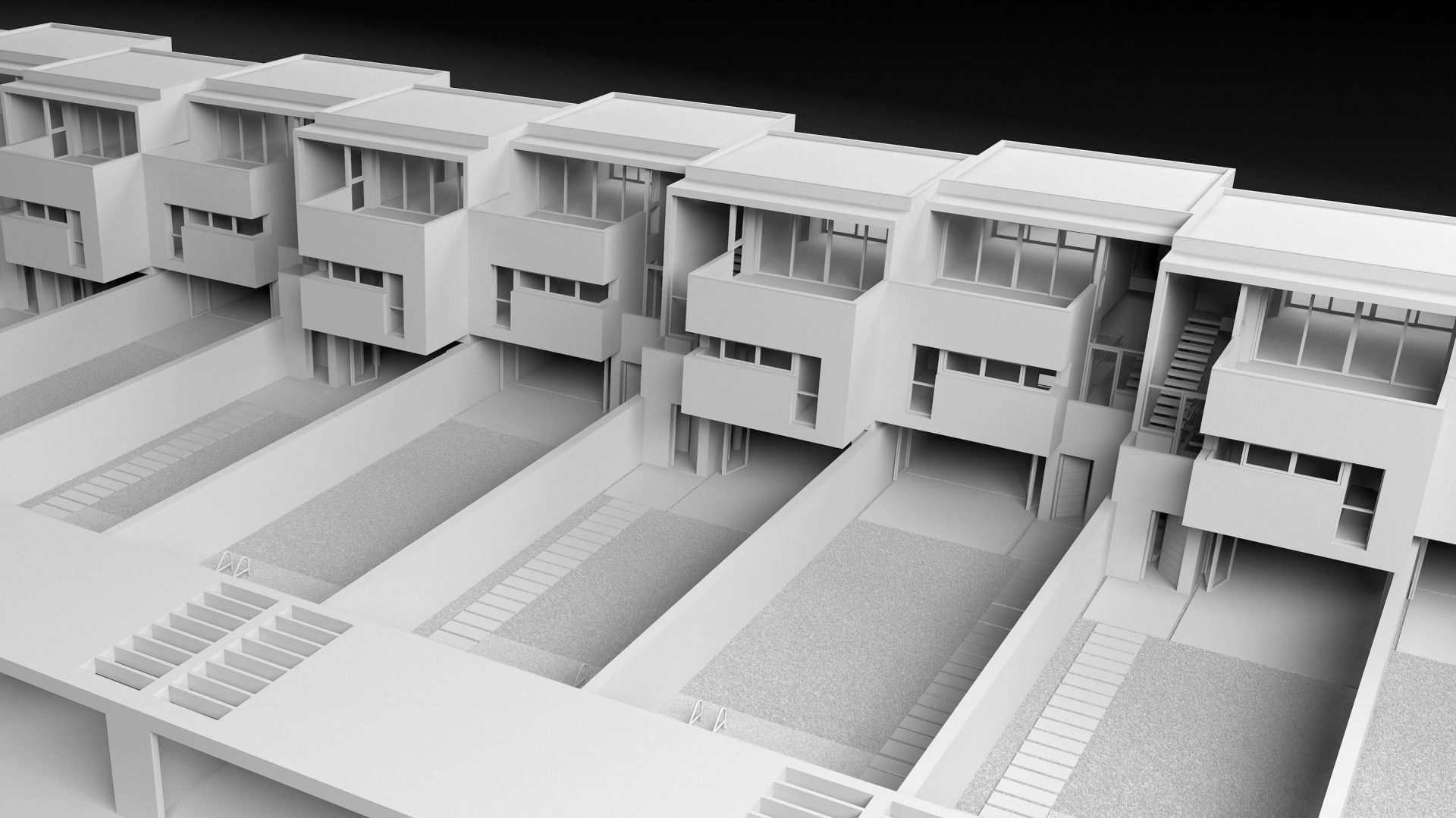 Diseño de casas en Valdemoro: todas tienen un amplio jardín privado con la mejor orientación hacia el sur.