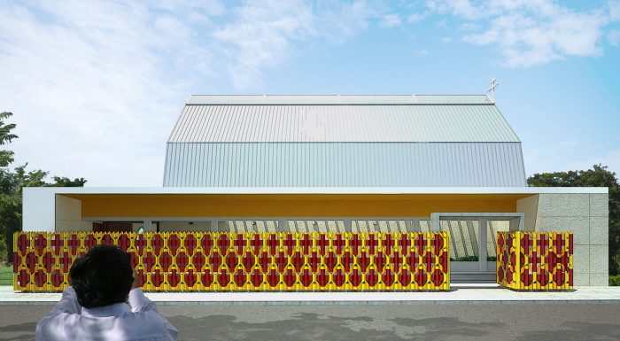 Conjunto edificatorio para la Iglesia Ortodoxa. Fachada del templo principal