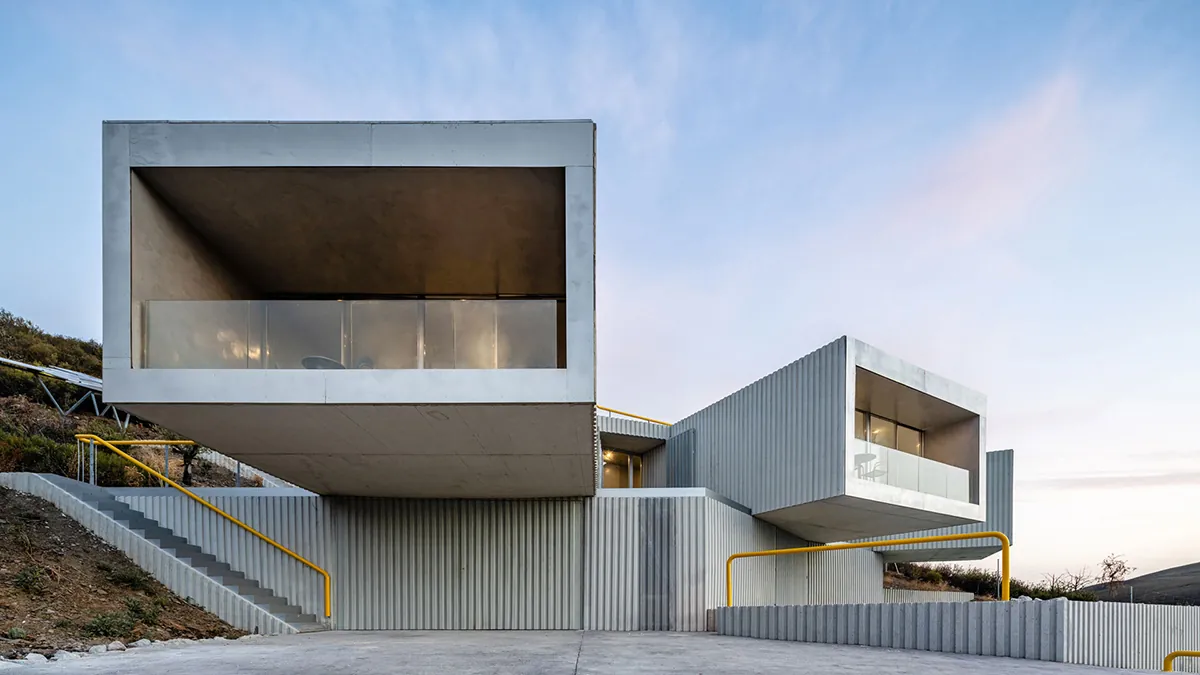 Fachadas de casas modernas con sistema Baupanel en Madrid.