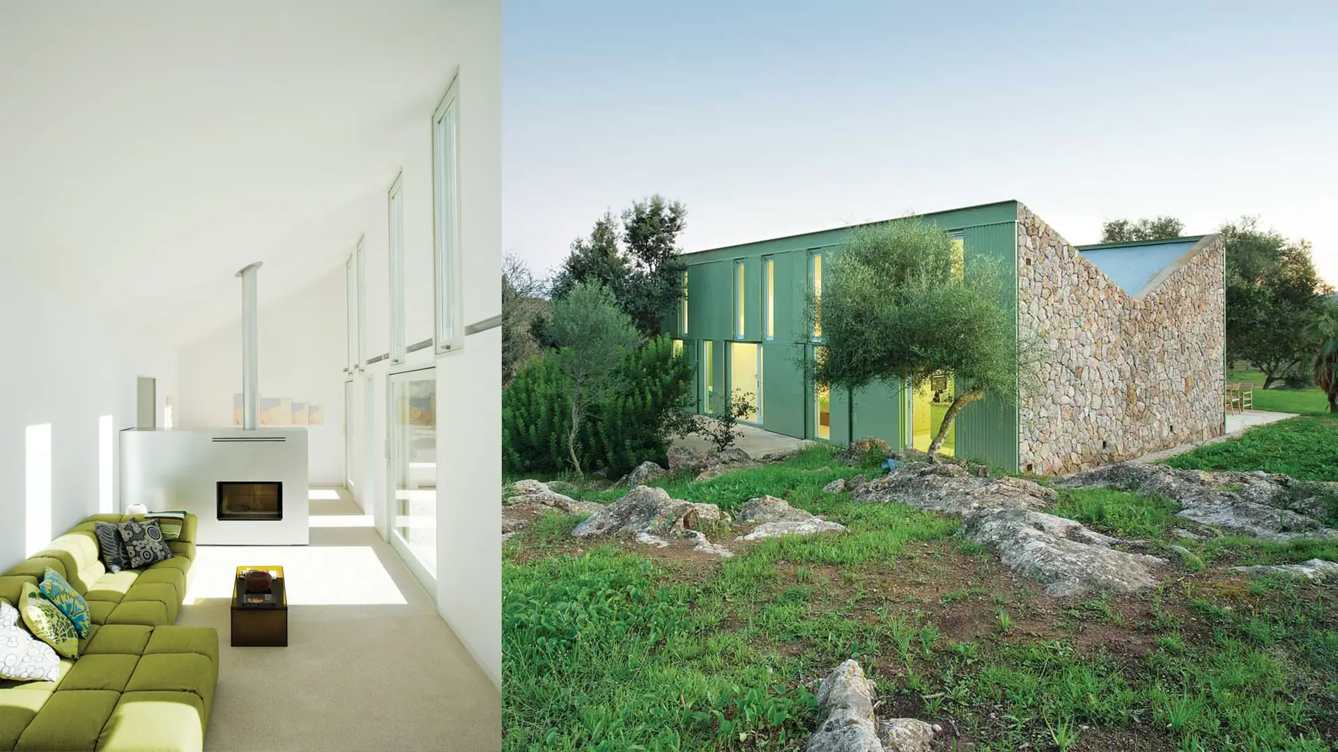Casa Pepe Cobo: Vivienda horizontal con conexión directa entre interior y exterior en Artà, Mallorca. Casa Pepe Cobo de Estudio Herreros: casa horizontal de doble crujía (norte/sur) sin pasillos, conexión interior-exterior.